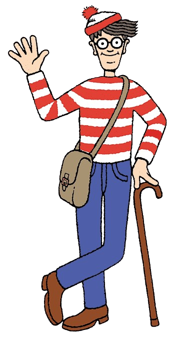 Imagem do Wally acenando